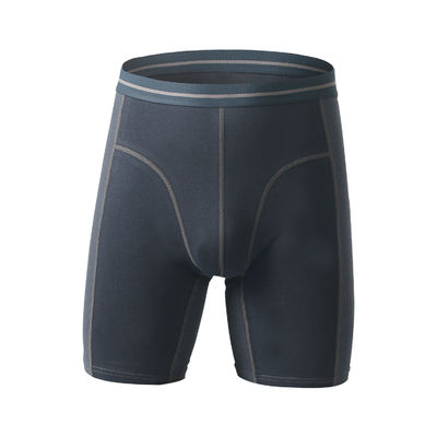 White Compression Mens Cotton Boxer Shorts Underwear Soft Cotton Lengthened Legs Abrasive Pants