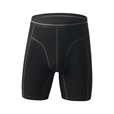 White Compression Mens Cotton Boxer Shorts Underwear Soft Cotton Lengthened Legs Abrasive Pants