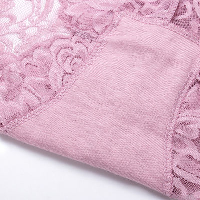 Womens High Waisted Lace Panties Plus Size Sexy Underwear Brief Hipster Panties